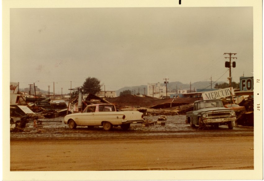 downtown business district 1972 Rapid City Flood Anniversary